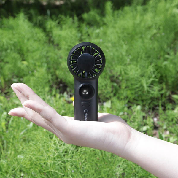 ドリテック てのひらハンディファン ブラック